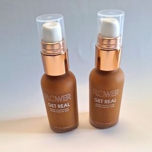 Flower Get real foundation serum- Nutmeg - Brand new and sealed - 2 bottles